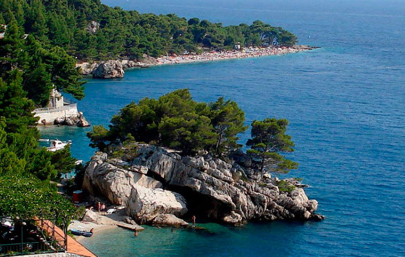 Le Più belle spiagge in Croazia: La spiaggia di Punta Rata di Brela