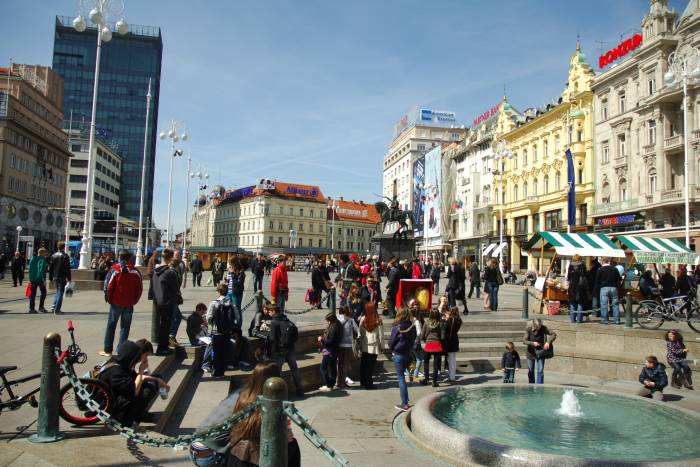Zagreb - Ban Jelačić Square