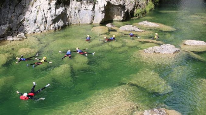 Canyoning on Cetina River Canyoning on Cetina River