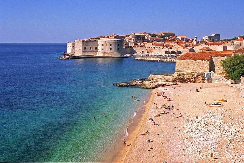 BANJE BEACH: The most famous of Dubrovnik's beaches