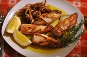 Calamars grillés - Lignje na žaru