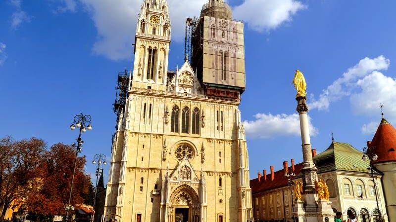 La cattedrale di Zagabria – edificio piu alto e piu bello della citta