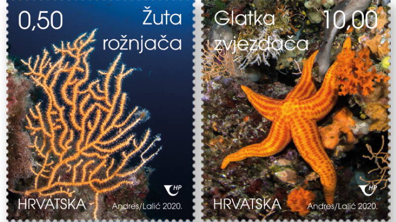 Od danas su u optjecaju tri prekrasne poštanske marke s motivima hrvatskog podmorja