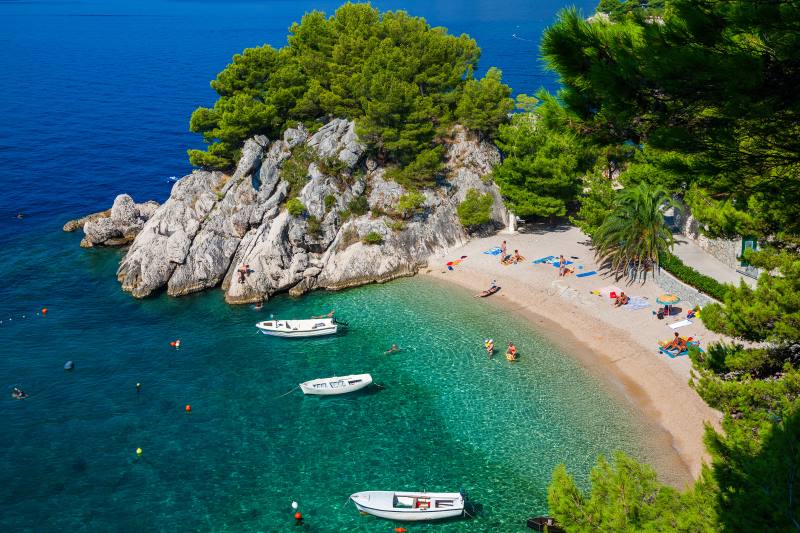 The Podrače beach - hidden pearl of Makarska Riviera