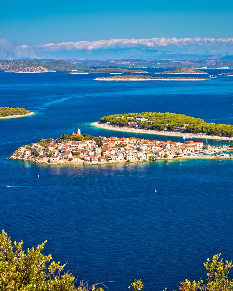 Primosten – charming and unique shaped peninsula in Croatia