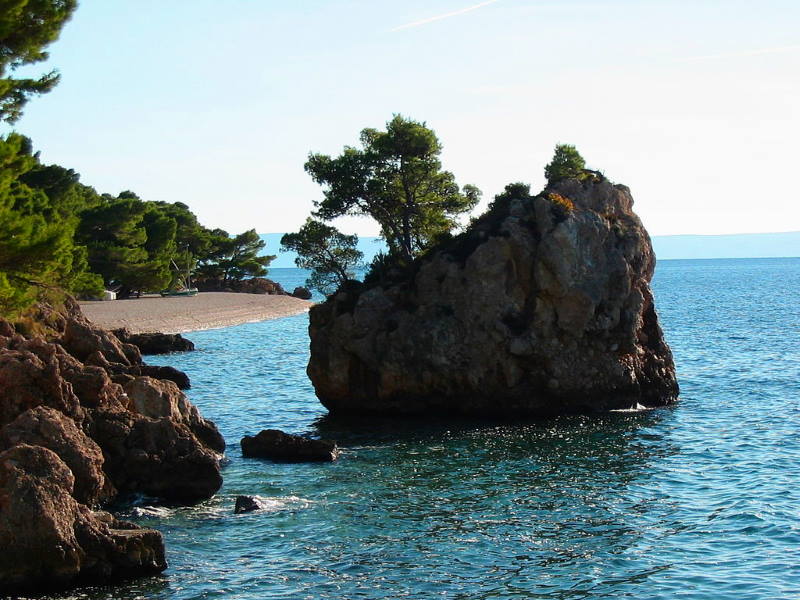 The Punta Rata beach - magnificent gravel beach in Makarska Riviera