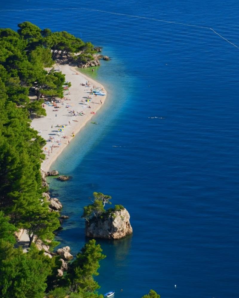 The Punta Rata beach - magnificent gravel beach in Makarska Riviera